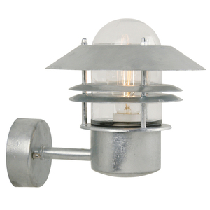 Nordlux Blokhus Up 25011031 outdoor wall light, galvanised steel, E27 small 3