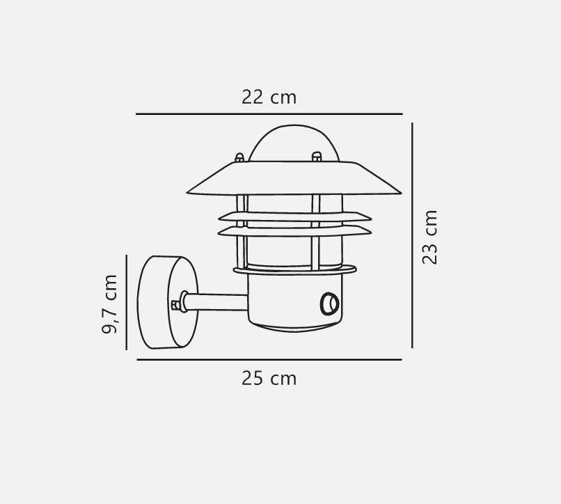 Preview Outdoor wall lamp with motion sensor Blokhus black Nordlux Outdoor wall lamp with motion sensor Blokhus black Nordlux