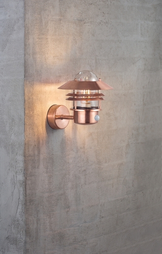 Check Blokhus sensor wall lamp Cop Nordlux