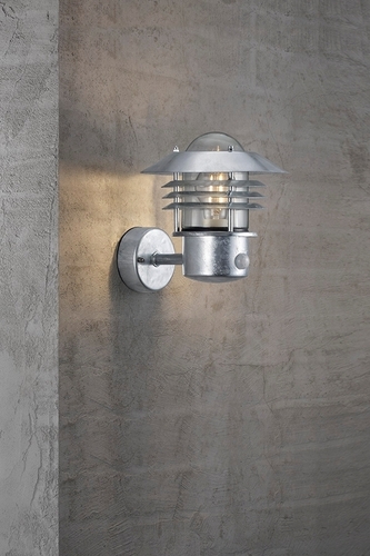 Check Vejers wall lamp Sensor Galv Nordlux