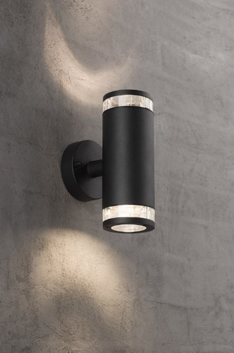 Check Birk double wall lamp Black Nordlux