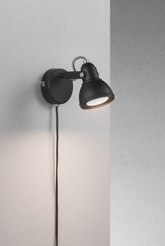 Check Aslak wall lamp Black Nordlux