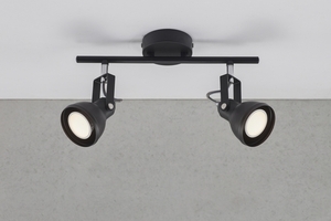 Aslak 2-spot Black Nordlux small 0