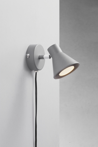 Check Eik wall lamp Grey Nordlux