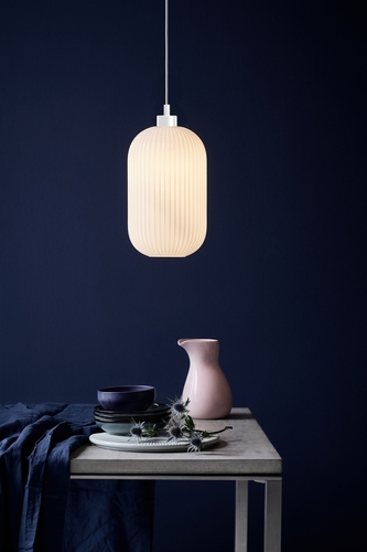 Check Milford 20 pendant lamp Opal Nordlux
