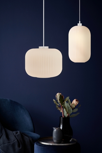 Check Milford 20 pendant lamp Opal Nordlux