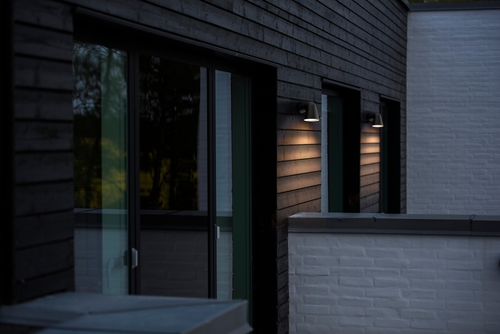 Check Front Single wall lamp Black Nordlux