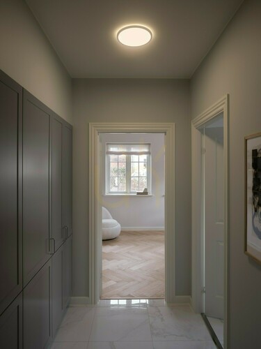 Check Nordlux Oja 29 white LED ceiling light, 2700 K, Moodmaker, 47276001