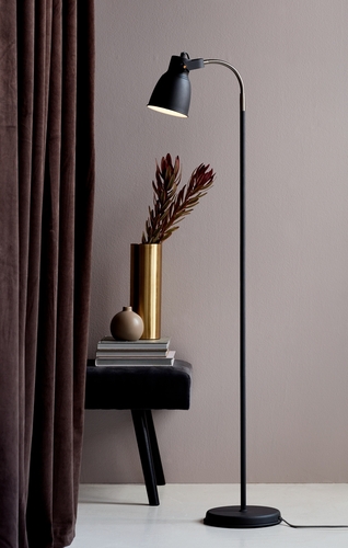 Check Adrian floor lamp Black Nordlux