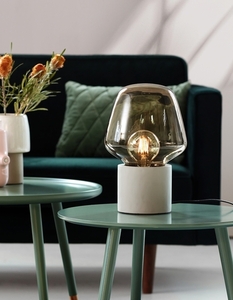 Nordlux CHRISTINA 20 Table Lamp Light Grey, Concrete and Smoked Glass, E27 max. 25 W small 2