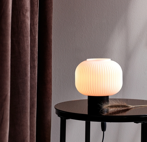 Check Milford metal/Opalwh table lamp Nordlux