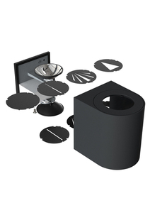 Canto 2 wall lamp Black Nordlux small 4
