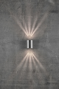Nordlux Canto 2 LED outdoor wall light, stainless steel small 1