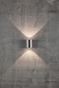 Nordlux Canto 2 LED outdoor wall light, stainless steel small 3