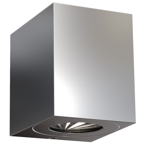 Check Nordlux Canto Kubi 2 outdoor wall light stainless steel LED 2x6W 3000K IP44