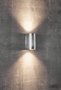 Nordlux Canto Maxi 2 outdoor wall light 49721031, galvanized steel, 2×GU10 small 0