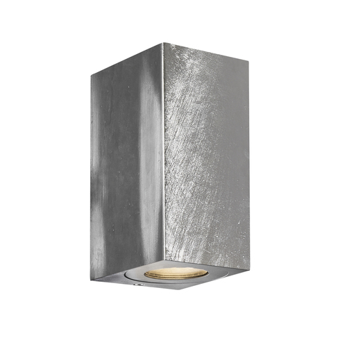 Check Nordlux Canto Maxi Kubi 2 49731031 outdoor wall light, galvanised steel, 2×GU10