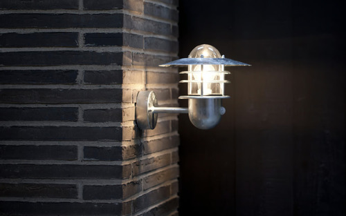 Check Outdoor wall lamp with motion sensor Agger Galv Nordlux