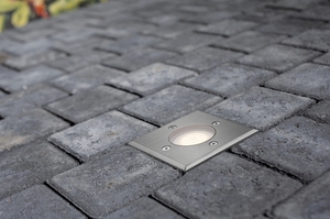 Nordlux PATO Square 83840034 outdoor recessed ground light, stainless steel, GU10 small 0
