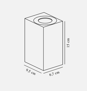 Asbol Kubi outdoor wall lamp black Nordlux small 5
