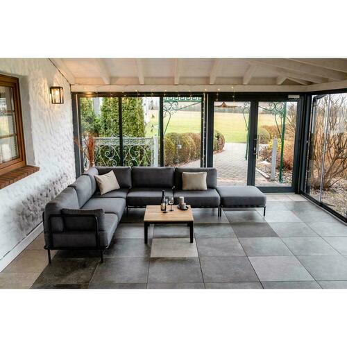 Check Garden Sofa SIT SIT Outdoor SLAVE Module Dark Gray 78x78 cm