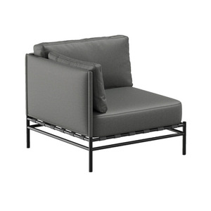 Garden Sofa SIT SIT Outdoor DANDY End Module Dark Grey small 0