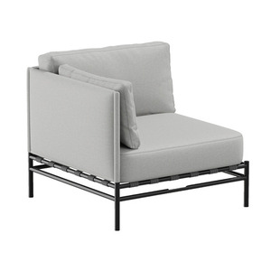 Garden Sofa SIT SIT Outdoor DANDY End Module Gray Pebwter 52 small 0