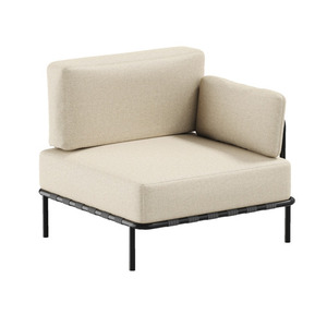 Outdoor Sofa SIT SIT SLAVE End Module Beige 78x78 cm OLF small 0