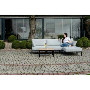 Sofa modular SIT SIT Outdoor gray 78x78x37 cm, removable cover, stainless steel legs small 6