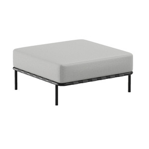 Sofa modular SIT SIT Outdoor gray 78x78x37 cm, removable cover, stainless steel legs small 0