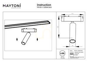 FOCUS LED busbar spotlight TR103-1-12W4K-M-B Maytoni small 8