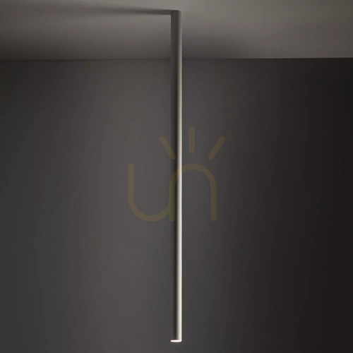 Check Nowodvorski FOURTY XL 10898 surface-mounted ceiling light, silk grey, 110 cm, GU10 R35
