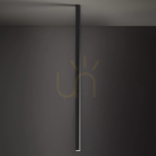 Check Nowodvorski FOURTY XL 10899 surface-mounted ceiling light – silky graphite, 110 cm, GU10 R35