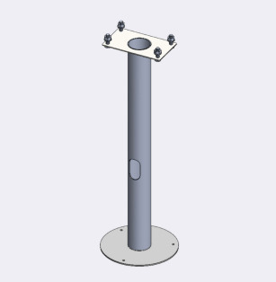Check Metal Base 113 To Ground For Namsos Bollard