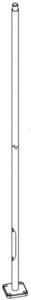 NORLYS Lamppost Lighting Pole 400 cm Graphite Cast Aluminium 1257GR small 0