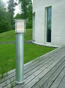 Outdoor Post Light NORLYS Stockholm 1268B Black 28cm 3000K LED small 7