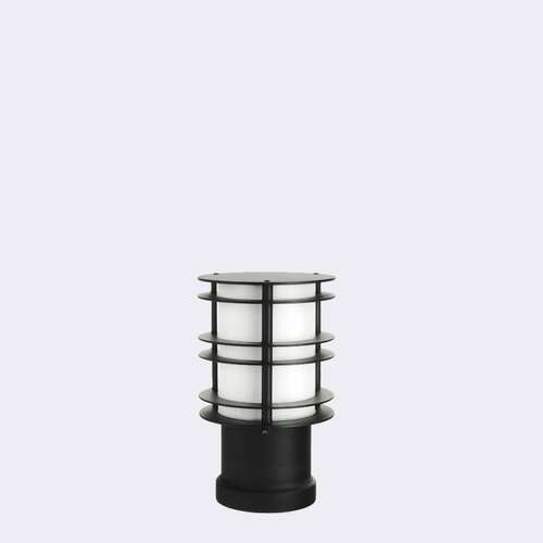 Check Outdoor Post Light NORLYS Stockholm 1268B Black 28cm 3000K LED
