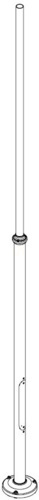 Check Lamppost NORLYS 1275AL Black Cast Aluminum 400 cm Outdoor Lighting Pole
