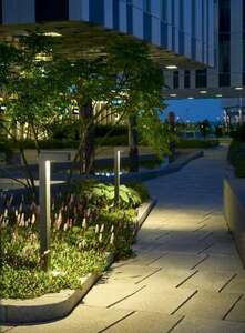Outdoor Post Light NORLYS Asker 1310BL LED 7.2W 3000K Black 55 cm small 3