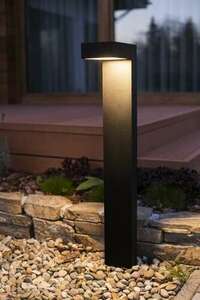 Outdoor Post Light NORLYS Asker 7.8W LED 3000K Gray 1317GR small 1