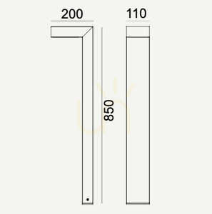 Outdoor Post Light NORLYS Asker Pro 1319 AL Aluminum LED 7.8W 4000K 85cm 18 Outdoor Post Light NORLYS Asker Pro 1319 AL Aluminum LED 7.8W 4000K 85cm small 18