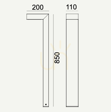 Display Outdoor Post Light NORLYS Asker Pro 1319 AL Aluminum LED 7.8W 4000K 85cm Outdoor Post Light NORLYS Asker Pro 1319 AL Aluminum LED 7.8W 4000K 85cm