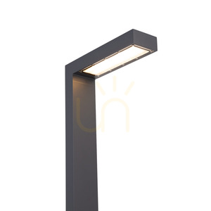 Norlys Asker Pole Pro 1369GR garden pole light, graphite, LED 3000 K, DALI2, 236 cm small 3