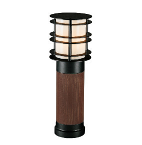 Light post Stockholm 1430 black wood 9005 49cm E27 Norlys small 0