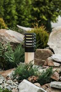 Light post ALTA 85cm E27 1443B Black RAL9005 Norlys small 2