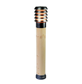 Light post ALTA 85cm E27 1443B Black RAL9005 Norlys small 0