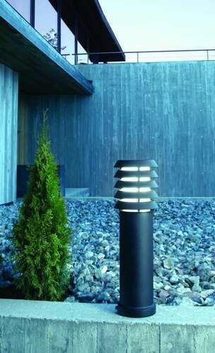 Check Lighting Post ALTA 1477B E27 Black RAL9005 Norlys