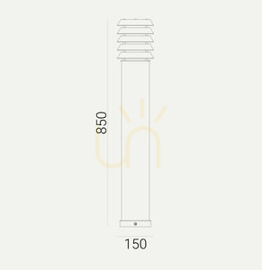 Alta Lighting Post 1479 Black 9005 Norlys small 5