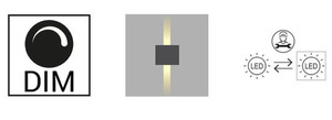 NORLYS Lillehammer 1583BL outdoor wall light, black RAL 9005, LED 7.3 W, 3000 K small 10