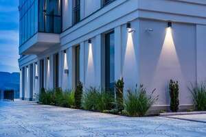 LILLEHAMMER 1584WH outdoor wall lamp white LED 4W 3000K - NORLYS small 1